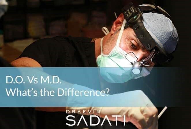 newport beach facial plastic surgeon dr kevin sadati performing an operation