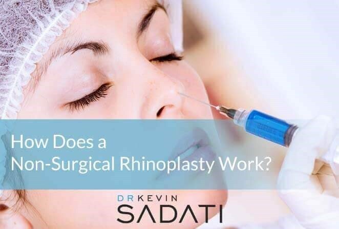 woman getting rhinoplasty surgery Newport Beach